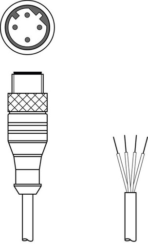 Leuze Anschlussleitung KS ET-M12-4A-P7-300