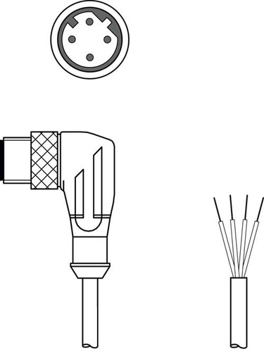 Leuze Anschlussleitung KS ET-M12-4W-P7-050