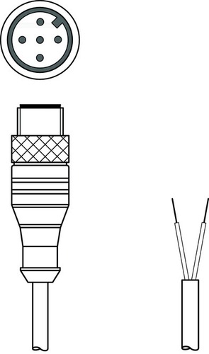 Leuze Anschlussleitung KS PB-M12-4A-P3-020