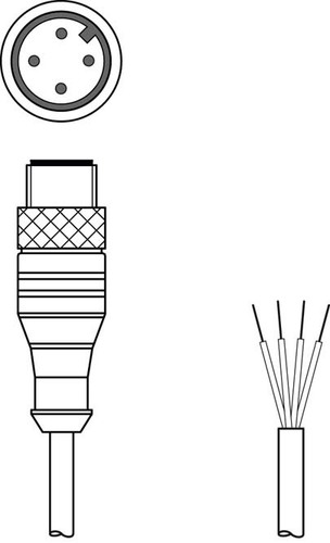 Leuze Anschlussleitung KS U-M12-4A-V1-050