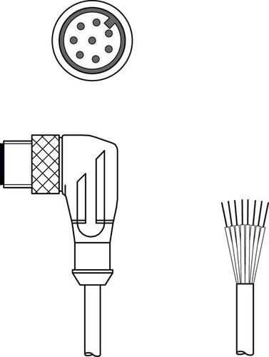 Leuze Anschlussleitung KS U-M12-8W-P1-030