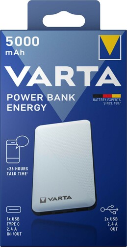 Varta Cons.Varta Portable Power Bank 5000mAh +char.cable 57975 101 111