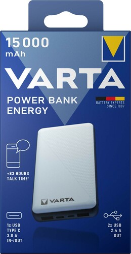 Varta Cons.Varta Portable Power Bank 15000mAh +char.cable 57977 101 111