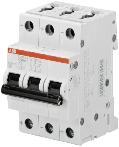 ABB Stotz S&J Sicherungsautomat har., 10 kA, 3 A, 3P S203M-K3UC