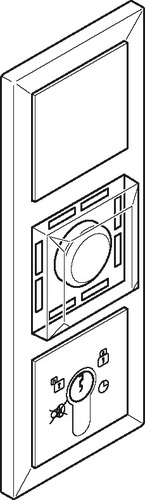 Assa Abloy effeff uP-Fluchttürsteuerterminal Jung AS500 weiss 1385-11A1--0400
