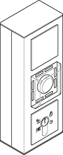 Assa Abloy effeff aP-Fluchttürsteuerterminal Gira Profil 55 reinweiß 1385-11A7--0400