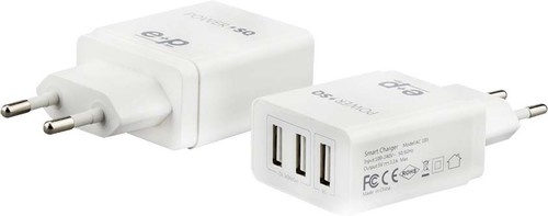 E+P Elektrik USB-Ladegerät 3-fach,3.100mA AC103 weiß