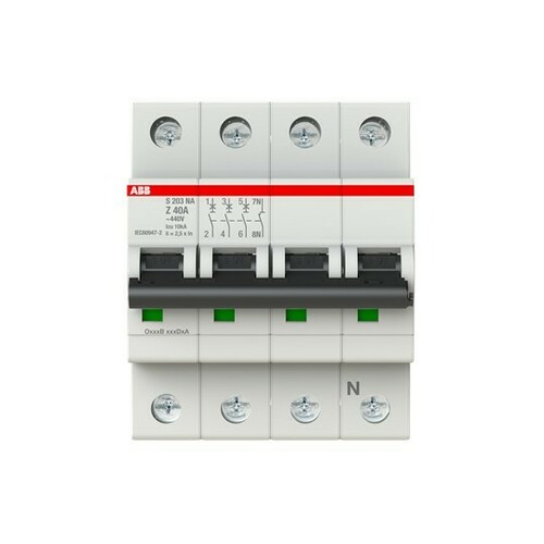 ABB Stotz S&J Sicherungsautomat 6 kA, 40 A, 3P+NA S203-Z40NA