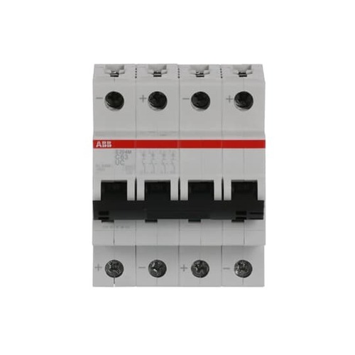 ABB Stotz S&J Sicherungsautomat ar., 10 kA, 63 A, 4P S204M-C63UC