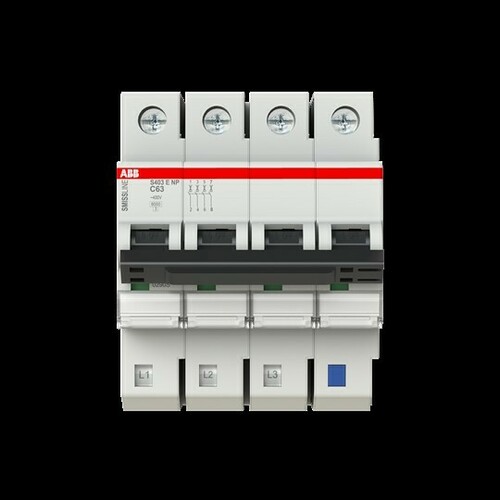 ABB Stotz S&J Smissline ne TP 3PN,C,63A, 6kA S403E-C63NP