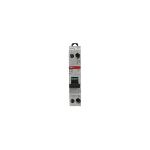 ABB Stotz S&J Sicherungsautomat r., 6 kA, 32 A, 1P+N SN201-C32