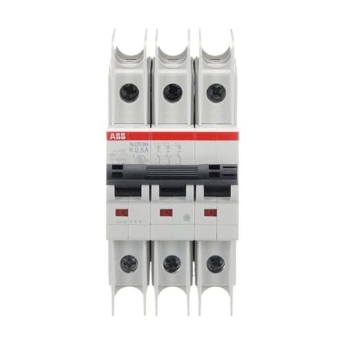 ABB Stotz S&J Sicherungsautomat 10kA, 0,5A, 3P SU203M-K0,5 ABB Stotz S&J Sicherungsautomat 10kA, 0,5A, 3P SU203M-K0,5
