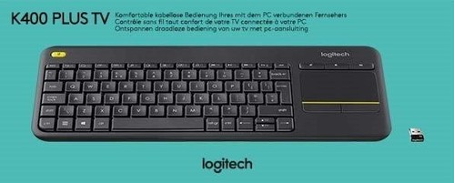 Logitech Tastatur wireless,Unifying LOGITECH K400 sw