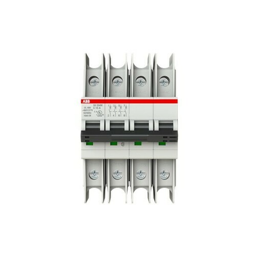 ABB Stotz S&J Sicherungsautomat 10kA, 15A, 4P SU204M-C15 ABB Stotz S&J Sicherungsautomat 10kA, 15A, 4P SU204M-C15