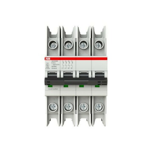 ABB Stotz S&J Sicherungsautomat 10kA, 8A, 4P, RTT SU204MR-K8