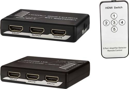 E+P Elektrik HDMI-Umschalter 5-fach,IR,sw UHD151 E+P Elektrik HDMI-Umschalter 5-fach,IR,sw UHD151