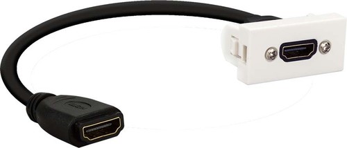 E+P Elektrik Anschlussblende HDMI 2.0 f.WDA2Lose WDH20Lose weiß