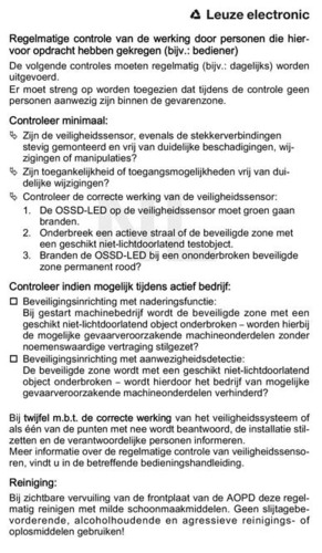 Leuze Aufkleber Safety Sticker Set 2