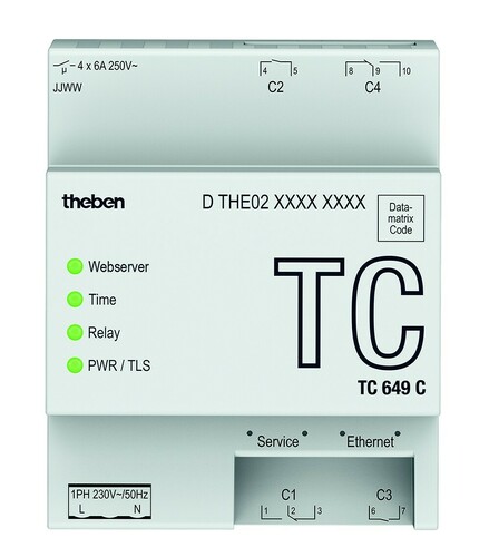Theben Digitale Zeitschaltuhr mit Jahresprogramm TC 649 C