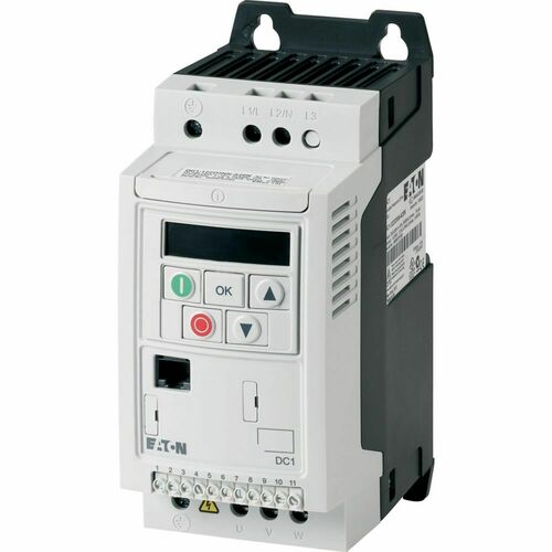 Eaton Frequenzumrichter 3phasig 400V 2.2A 0.75kW AC DC1-342D2FN-A20CE1