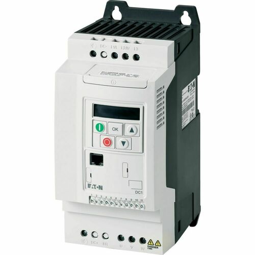 Eaton Frequenzumrichter 1phasig 230V 10.5A 1.1kW AC DC1-S2011FB-A20CE1