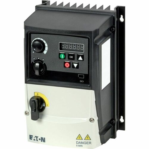 Eaton Frequenzumrichter 1phasig 230V 4.3A 0.37kW AC DC1-S24D3FN-A6SOE1