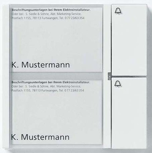 Siedle&Söhne Tasten-Modul si-met TM 611-02 SM Siedle&Söhne Tasten-Modul si-met TM 611-02 SM