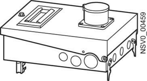 Siemens Dig.Industr. Abgangskasten 63A 3pol. S33+1x5pol BD2-AK2X/CEE635S33