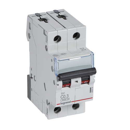 Legrand Leitungsschutzschalter C0,3A 2-polig 6kA Legrand 403518 Legrand Leitungsschutzschalter C0,3A 2-polig 6kA Legrand 403518