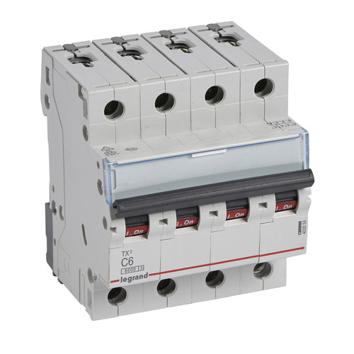 Legrand Leitungsschutzschalter C6A 4-polig 6kA Legrand 403558