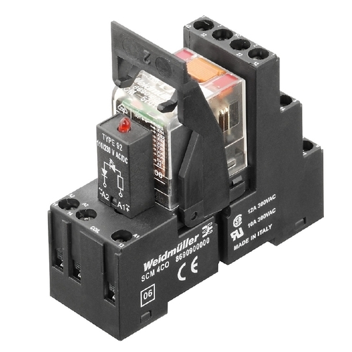 Weidmüller Relaiskoppler 24VDC/250V,12A 2W RCMKIT 24VDC2COLEDGN
