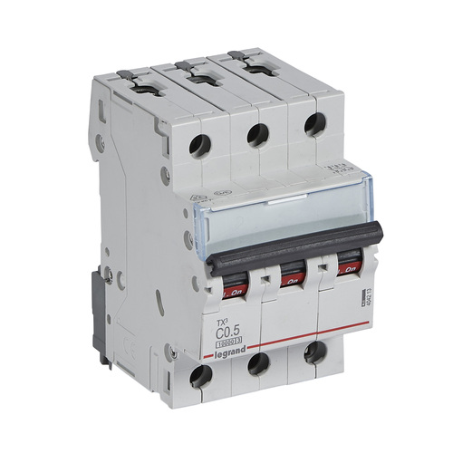 Legrand Leitungsschutzschalter C0,5A 3-polig 10kA Legrand 404213