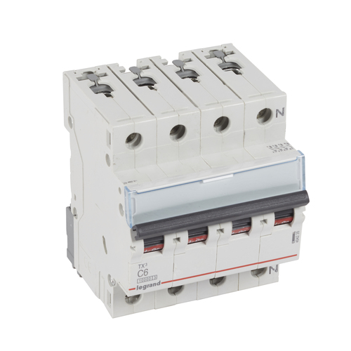 Legrand Leitungsschutzschalter C6A 3-polig+N 10kA Legrand 404235