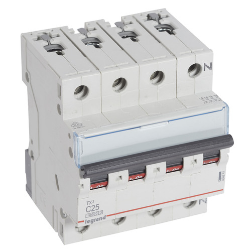 Legrand Leitungsschutzschalter C25A 3-polig+N 10kA Legrand 404241 Legrand Leitungsschutzschalter C25A 3-polig+N 10kA Legrand 404241