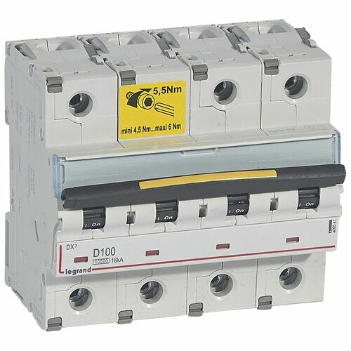 Legrand (BT) Leitungsschutzschalter D-Charakt., 100A Legrand 409541