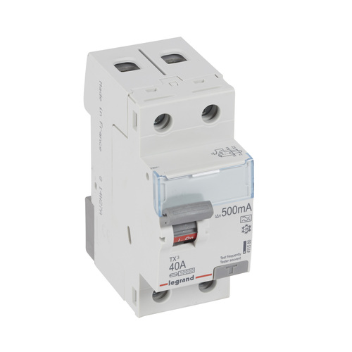 Legrand (BT) Fehlerstromschutzschalter 40A,2pol500mA,230VAC Legrand 411580 Legrand (BT) Fehlerstromschutzschalter 40A,2pol500mA,230VAC Legrand 411580
