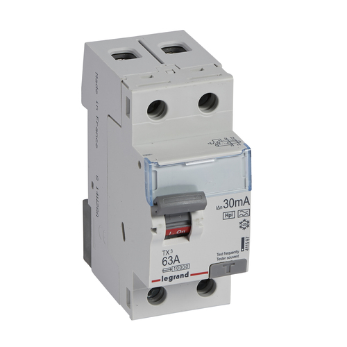 Legrand Fehlerstromschutzschalter 63A,2pol,30mA,230VAC Legrand 411597