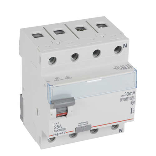 Legrand Fehlerstromschutzschalter 25A, 4-polig, 30mA Legrand 411814
