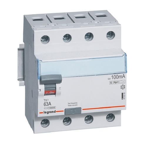 Legrand Fehlerstromschutzschalter 63A, 4-polig, 100mA Legrand 411819
