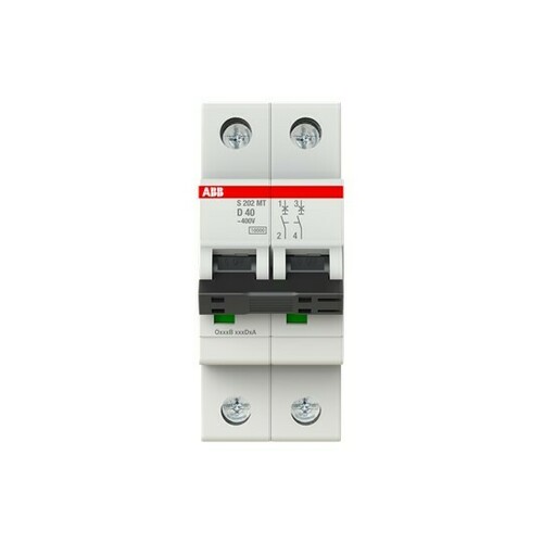 ABB Stotz S&J Sicherungsautomat 10kA, 40A, 2P S202MT-D40 ABB Stotz S&J Sicherungsautomat 10kA, 40A, 2P S202MT-D40