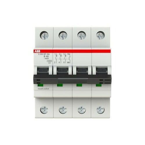 ABB Stotz S&J Sicherungsautomat 10kA, 40A, 3P, +NA S203MT-B40NA ABB Stotz S&J Sicherungsautomat 10kA, 40A, 3P, +NA S203MT-B40NA