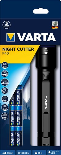 Varta Cons.Varta Leuchte Night Cutter F40 mit Batterien 18902