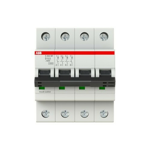 ABB Stotz S&J Sicherungsautomat 10kA, 0,5A, 4P S204MT-D0,5