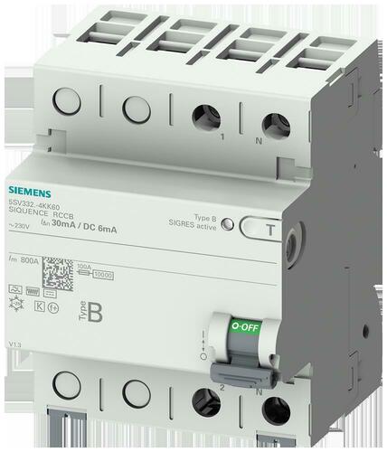 Siemens Dig.Industr. FI-Schutzschalter 2-polig Typ B 5SV3327-4KK60