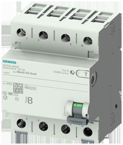 Siemens Dig.Industr. FI-Schutzschalter 4-polig Typ B 5SV3346-4KK60