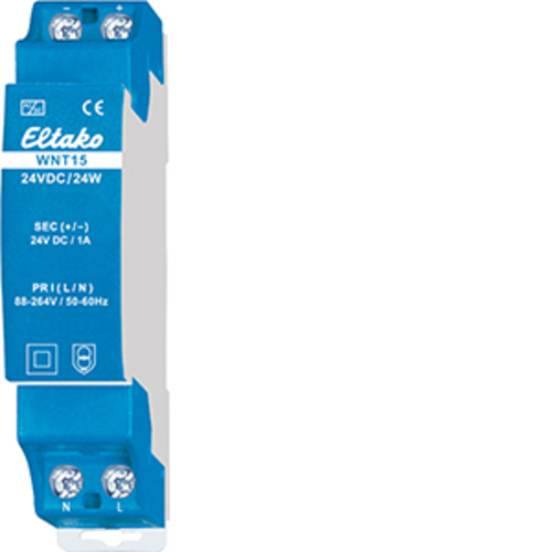 Eltako Weitbereichs-Schaltnetzt. WNT15-24VDC/24W