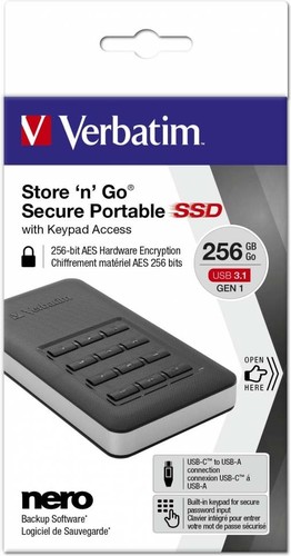 Verbatim SSD Extern 256GB USB3.1 4,57 cm(1,8Z) VERBATIM 53402