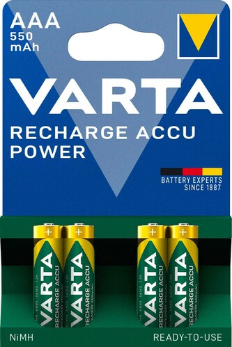 Varta Cons.Varta RECHARGE ACCU Power 1,2V/550mAh/NiMH 56743 Bli.4