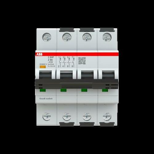 ABB Stotz S&J Sicherungsautomat Z-Char. 25kA, 8A, 4P S304P-Z8