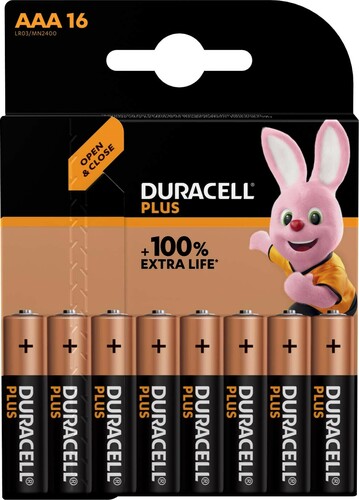 Hückmann Batterie 1,5V Micro AAA Plus Power Duracell Plus-AAA CP16 Bli.16